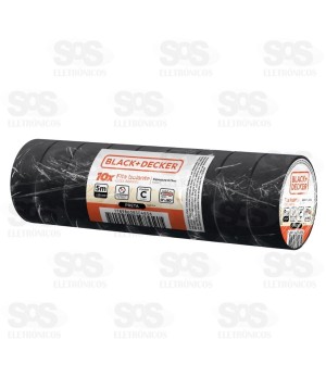 Fita Isolante 5 Metros 10 Unidades Black+Decker BDMT-0001-01
