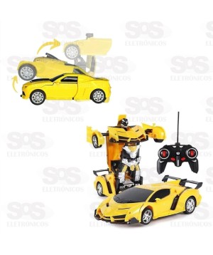 Carro Trasformers Com Controle Remoto Recarregável Toy King tk-7040