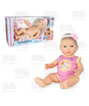 Boneca Gorduka Baby 100% Vinil Nova Toys 1168