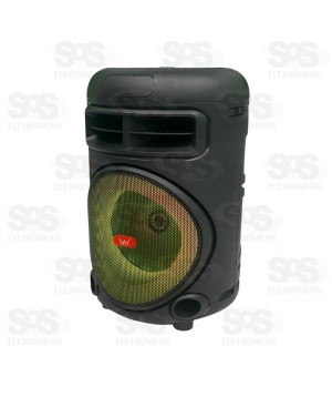 Caixa De Som 120W Iluminação LED Altomex AL-3928