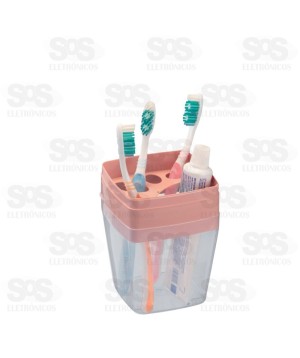 Porta Escova Sem Tampa Transparente Rainha 78