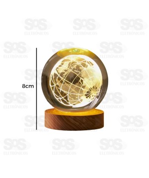 Luminária LED Bola de Cristal Top Útil Top1806 1807