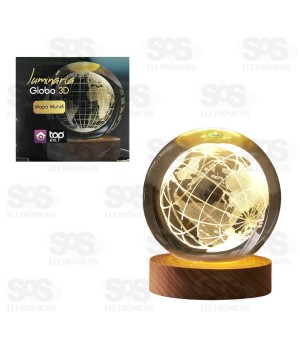 Luminária LED Bola de Cristal Top Útil Top1806 1807