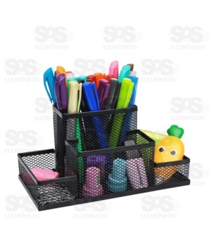 Porta Treco Multiuso De Ferro 4 Divisão Top Útil TOP0246