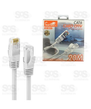 Cabo De Rede CAT6 20 Metros Eletromex EL-8113