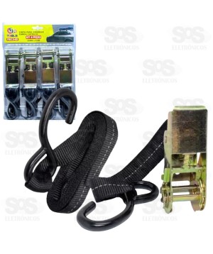 Kit com 4 Cinta Para Amarraçao 4.5M x2,5cm FBG 3401