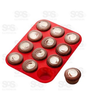 Forma De Silicone Para Cupcake Top Útil TOP2221