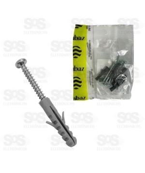 Conjunto Parafusos Com Buchas N10 6 Unidades 90071