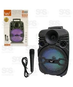 Caixa De Som Sem Fio Com Microfone 30W Altomex AM-556