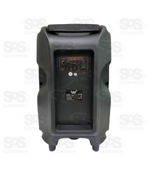Caixa De Som Sem Fio Com Microfone 30W Altomex AM-556