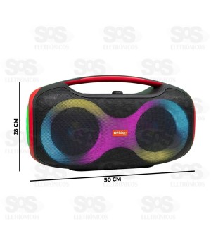 Caixa De Som Potente Com Microfone Power Box 5