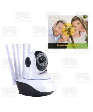 Câmera De Segurança Inteligente Wi-Fi 5 Antenas AL-S644