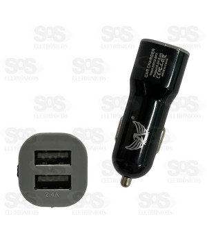 Carregador Veicular 2.4A 2 USB Altomex AL-C081