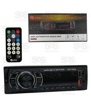 Som Automotivo Bluetooth Com Controle Remoto Aiker ACM-3252