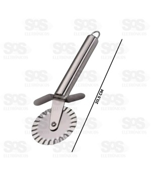 Cortador De Pastel Aço Inox 20,5cm CRS-2766