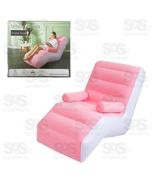 Poltrona Inflável Cores Variadas Tomate MC-47
