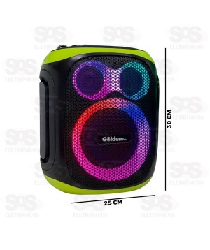 Caixa De Som Potente Com 2 Microfones e Tripé Power Box 2 GP-130