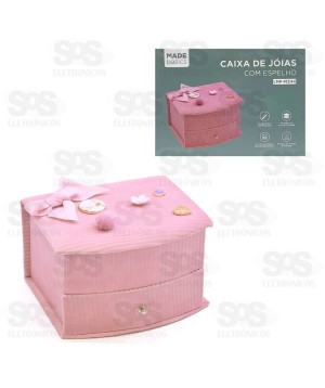 Porta Joias Com Espelho Cores Variadas LMF-MZ44