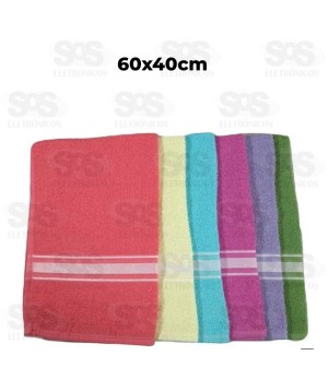 Toalha de Rosto 40 x 60cm Cores e Estampas Variadas Palma Luzani