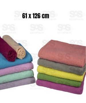 Toalha de Banho Padrão 61 x 126cm Cores e Estampas Variadas Palma Luzani