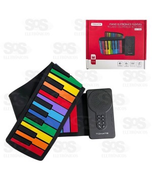 Piano Eletrônico Flexível 49 Teclas Tomate MSY-9994