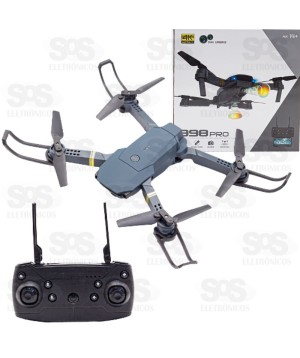 Mini Drone 998 Pro Retrátil Câmera 4k Dupla Wifi Controle 998 PRO