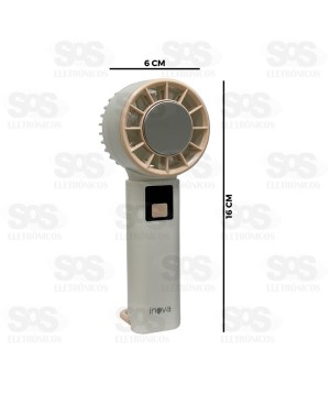 Ventilador Portátil De Mão Recarregável Inova FAN-13065