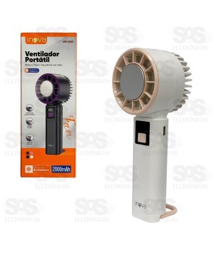 Ventilador Portátil De Mão Recarregável Inova FAN-13065