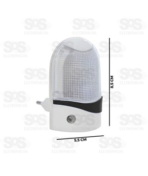 Mini Luminária de Tomada Com Sensor 6939