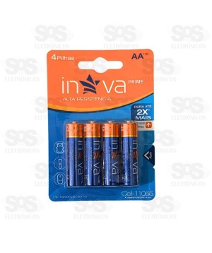 Pilhas AA Prime Embalagem Com 4Unidades 1.5V Inova 11055