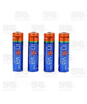 Pilhas AAA Prime Embalagem Com 4 Unidades 1.5V Inova 11056