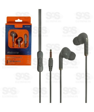 Fone De Ouvido Estéreo Com Microfone Inova KV-254