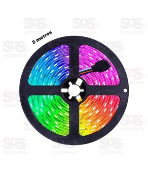 Fita de LED Colorida Com Controle 5 Metros Inova MD-12794