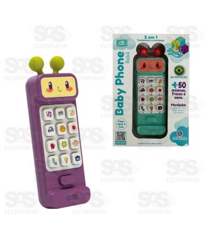 Telefone Infantil Musical Com Mordedor Polibrinq BB035