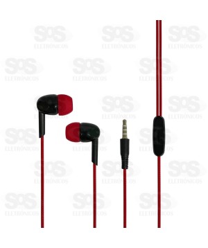 Fone De Ouvido Estéreo Com Microfone Inova FON-6758