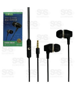 Fone De Ouvido Estéreo Com Microfone Inova FON-9922