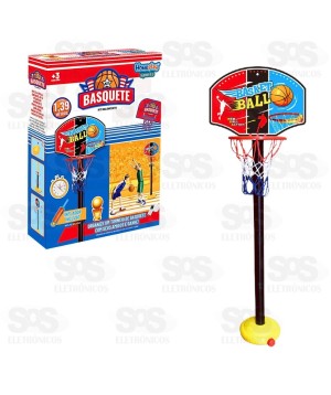 Kit Cesta De Basquete Infantil Homeplay 1026