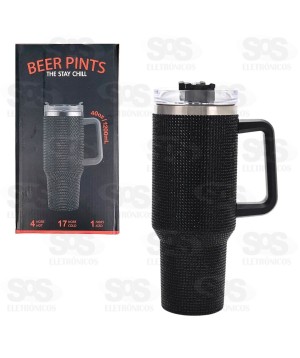 Copo Térmico Com Brilho 1200ml Cores Variadas