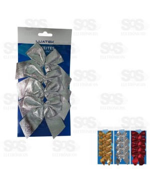 Laços Enfeite de Natal Com 4 Unidades BC90