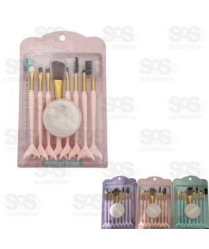 Kit de Pincéis Para Maquiagem Com 9 Unidades MZ60