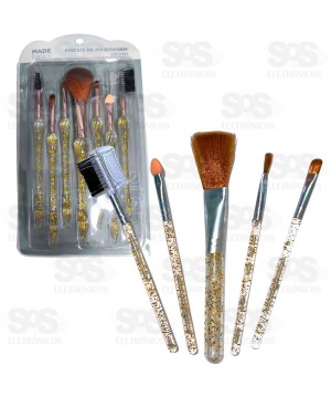 Kit de Pincéis Para Maquiagem Com 7 Unidades MZ61