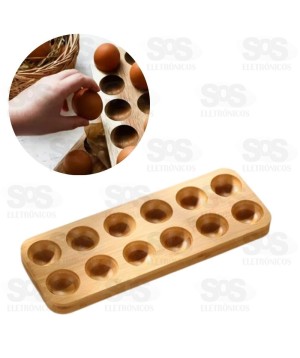 Suporte Porta Ovos de Bambu Ivon 6522