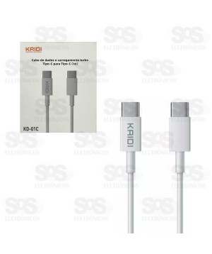 Cabo De Dados Turbo Type C Para Type C 1 Metro KD-01C