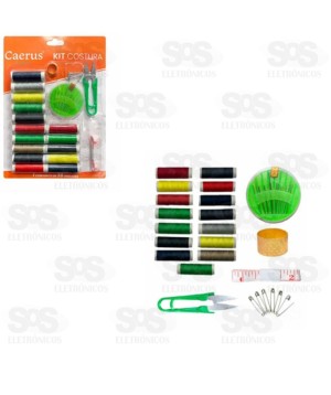 Kit de Costura 38 Itens Caerus CRS-2357