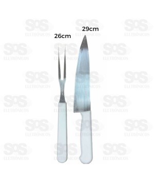 Kit Churrasco Aço Inox 2 Peças Caerus 2699