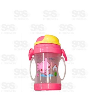 Garrafa Infantil Com Alça 330ML Cores Variadas Caerus CRS-2889