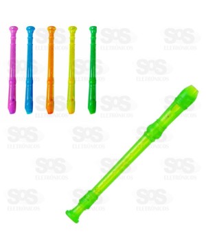 Flauta Infantil Colorida Translucida Toy King TK-AB8875