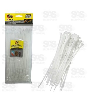Abraçadeira De Nylon 4,8X200mm 100 Unidades FBG 3050
