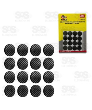 Protetor EVA Redondo Autoadesivo 16 Unidades FBG 3283