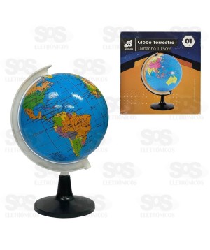 Globo Terrestre Giratório 10,5cm BAR-711023-2